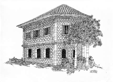 bahay na bato drawing easy|Bahay Na Bato Projects .